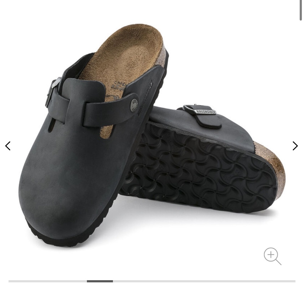 Boston Oiled Leather Black Birkenstock